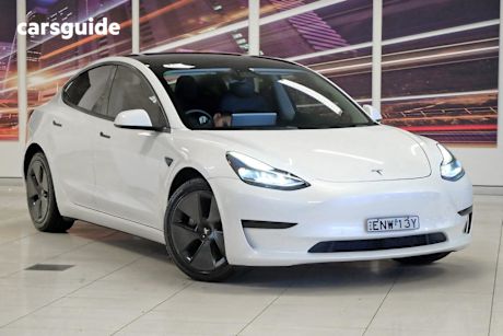 Grey 2024 Tesla Model 3 Sedan Rear-Wheel Drive