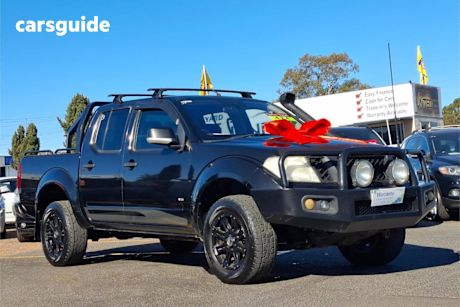 Black 2012 Nissan Navara Dual Cab Utility ST-X 550 (4X4)