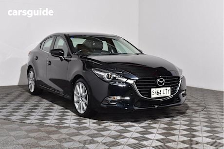 Black 2018 Mazda 3 Sedan SP25 GT