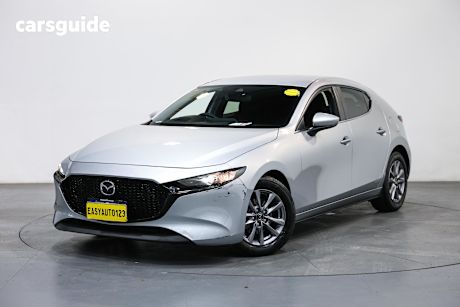 Silver 2020 Mazda 3 Hatchback G20 Pure
