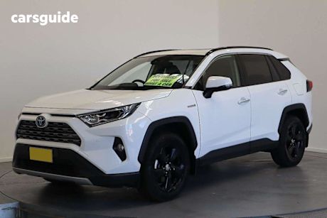White 2021 Toyota RAV4 Wagon Cruiser (2WD) Hybrid