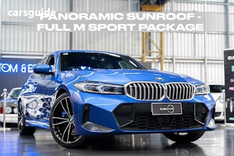 Blue 2022 BMW 330I Sedan M Sport