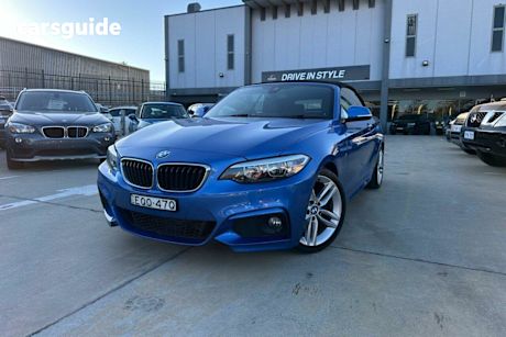 Blue 2015 BMW 2 Convertible