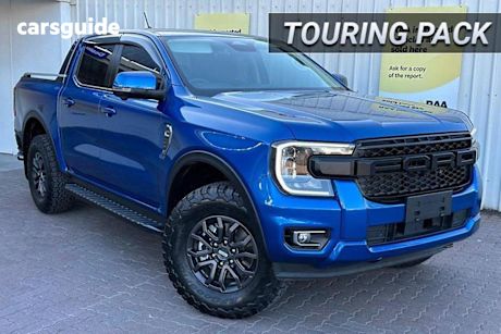 Blue 2023 Ford Ranger Ute Tray XLT 4X4
