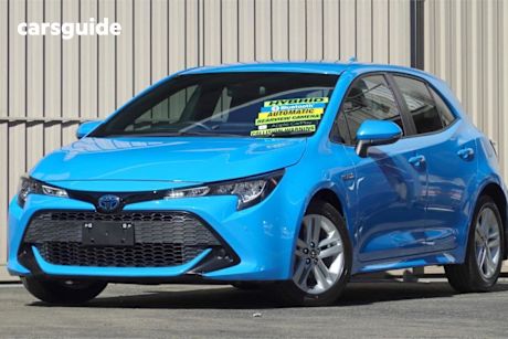 Blue 2021 Toyota Corolla Hatchback Ascent Sport Hybrid