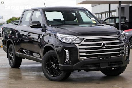 Black 2024 Ssangyong Musso XLV Crew Cab Pickup Adventure
