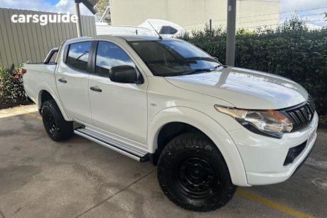 White 2018 Mitsubishi Triton Dual Cab Utility GLX Plus (4X4)
