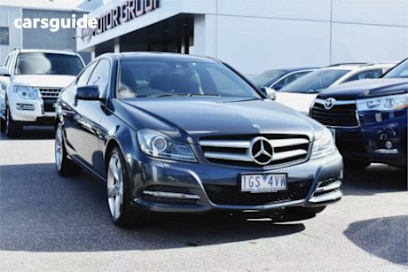 Grey 2011 Mercedes-Benz C180 Coupe BE