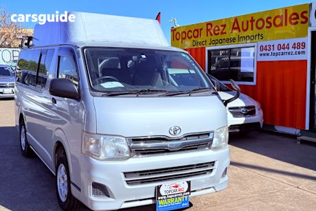 Silver 2010 Toyota HiAce Camper Wagon CAMPING