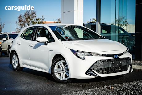 White 2022 Toyota Corolla Hatchback Ascent Sport Hybrid