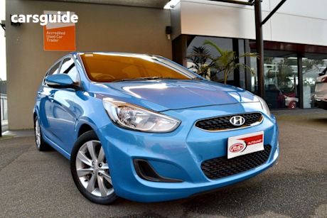 Blue 2018 Hyundai Accent Hatchback Sport