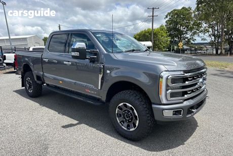 Grey 2023 Ford F250 Ute Tray Platinum Tremor