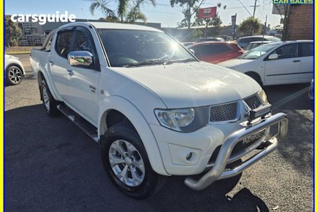 White 2011 Mitsubishi Triton Double Cab Utility GLX-R (4X4)