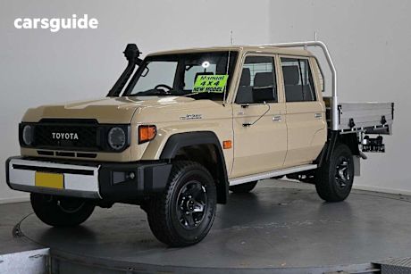 Beige 2025 Toyota Landcruiser 70 Series Double Cab Chassis LC79 GXL + Diff Locks