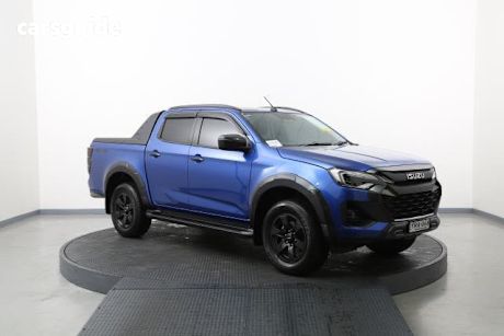 Blue 2024 Isuzu D-MAX Crew Cab Utility X-Terrain (4X4)
