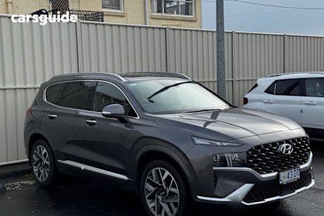 Grey 2023 Hyundai Santa FE Wagon Highlander Crdi (awd)