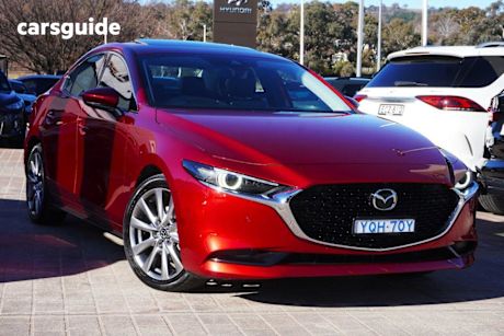 Red 2022 Mazda 3 Sedan G25 Astina