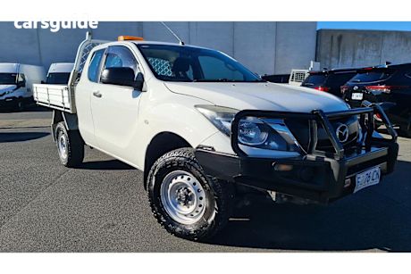 White 2016 Mazda BT-50 Freestyle Cab Chassis XT (4X4)