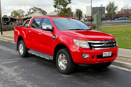 Red 2014 Ford Ranger Dual Cab Utility XLT 3.2 (4X4)