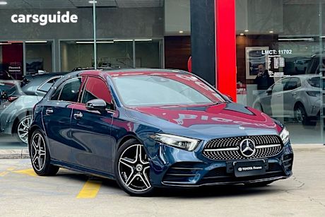 Blue 2022 Mercedes-Benz A180 Hatchback
