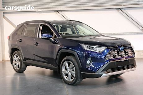 Blue 2020 Toyota RAV4 Wagon GXL 2WD Hybrid