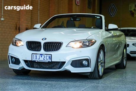 White 2016 BMW 220I Convertible M Sport