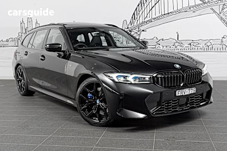 Black 2025 BMW 3 Wagon 25i