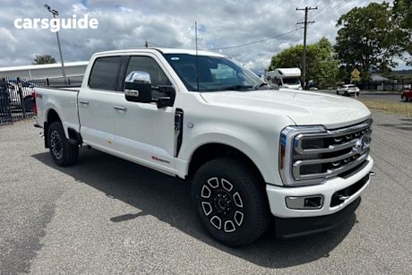 White 2024 Ford F250 Ute Tray Platinum