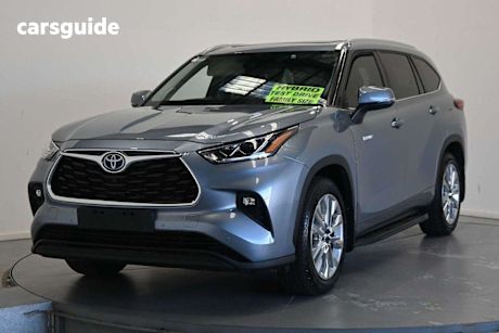 Blue 2021 Toyota Kluger Wagon Grande Hybrid AWD