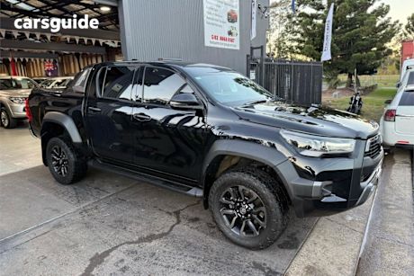Black 2022 Toyota Hilux Double Cab Pick Up Rogue (4X4)