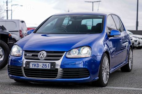 Blue 2007 Volkswagen Golf Hatchback R32