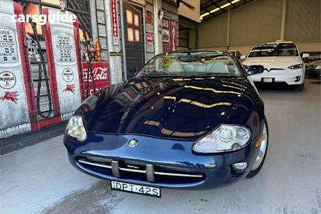 Blue 1998 Jaguar XK8 Convertible Classic