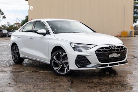 White 2025 Audi A3 Sedan 35 Tfsi S Line (mhev)