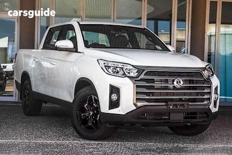 White 2024 Ssangyong Musso XLV Crew Cab Pickup Ultimate LUX