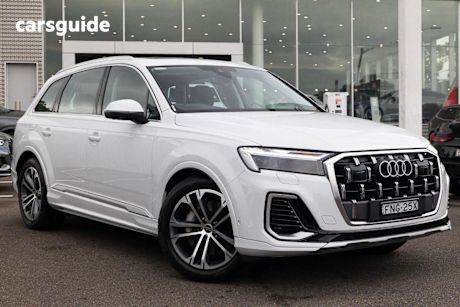 White 2024 Audi Q7 Wagon 45 Tdi Quattro Mhev