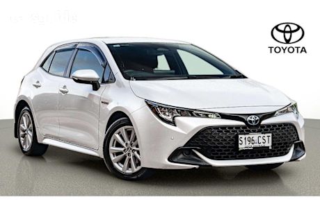 White 2022 Toyota Corolla Hatchback Ascent Sport Hybrid