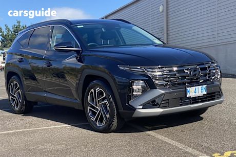Blue 2024 Hyundai Tucson Wagon Premium (awd)