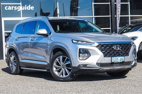 Silver 2018 Hyundai Santa FE Wagon Elite Crdi Satin (awd)