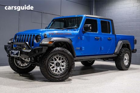 Blue 2021 Jeep Gladiator Dual Cab Utility Rubicon (4X4)