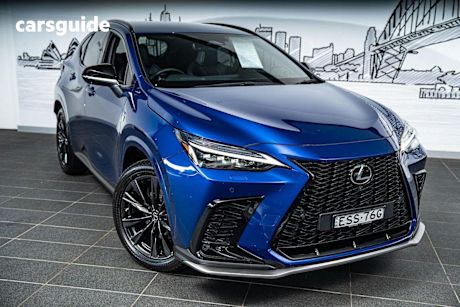 Blue 2022 Lexus NX350H Wagon F Sport Hybrid AWD