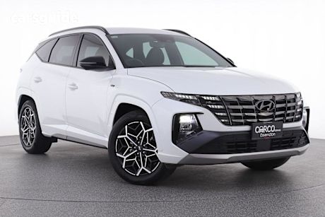 White 2022 Hyundai Tucson Wagon Elite N Line (fwd)