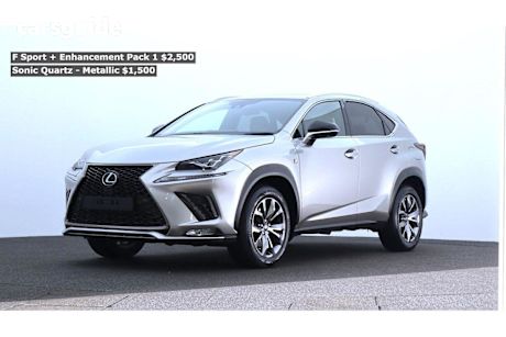 Silver 2020 Lexus NX300 Wagon F Sport (fwd)