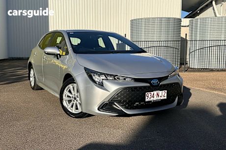 Silver 2024 Toyota Corolla Hatchback Ascent Sport Hybrid