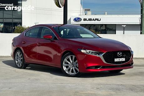 Red 2022 Mazda 3 Sedan G20 Touring