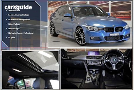 Blue 2018 BMW 330I Sedan Sport Line