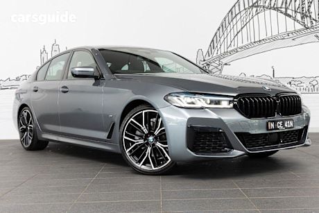 Blue 2021 BMW 520I Sedan M Sport LCI