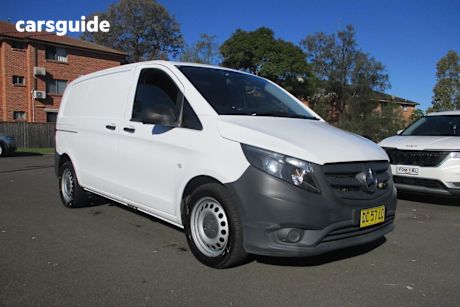 White 2017 Mercedes-Benz Vito Van 116 Bluetec SWB