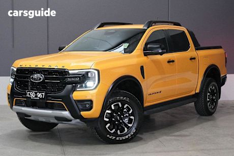 Orange 2023 Ford Ranger Ute Tray WILDTRAK X 4X4