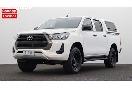 White 2020 Toyota Hilux Double Cab Pick Up SR (4X4)