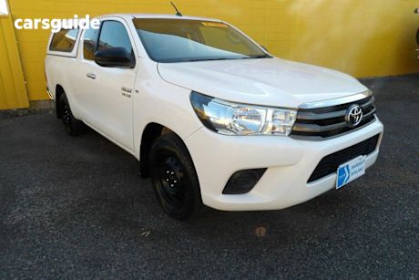 White 2017 Toyota Hilux X Cab Utility SR